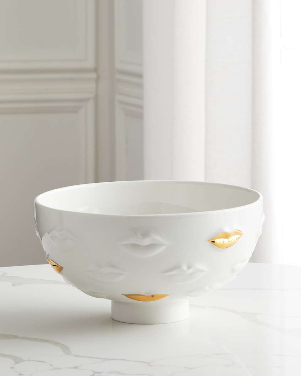 Gilded Gala Lips Bowl
